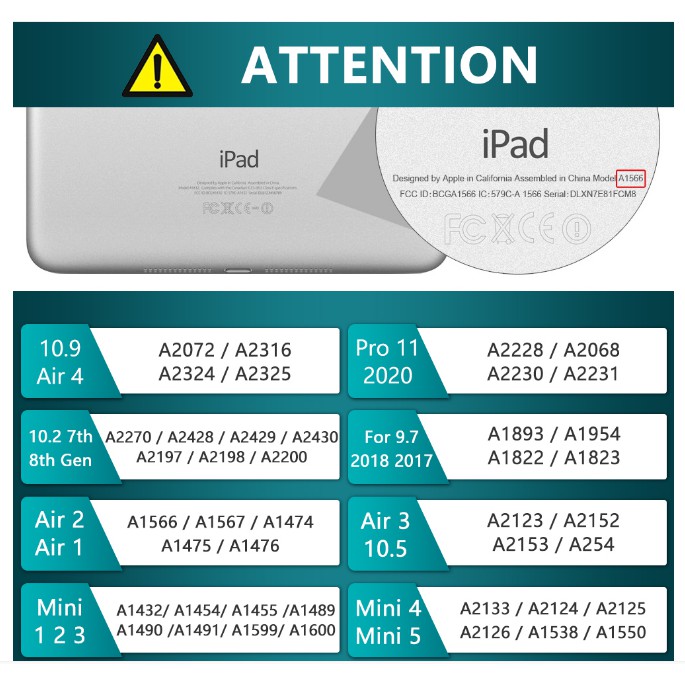 Bao da máy tính bảng iPad Air 4 Pro 2020 Air 3/2 10.9'' 1 2 3 4 5 6 7 8th gen 9.7'' 10.2'' Pro 9.7'' 12.9'' 10.5''