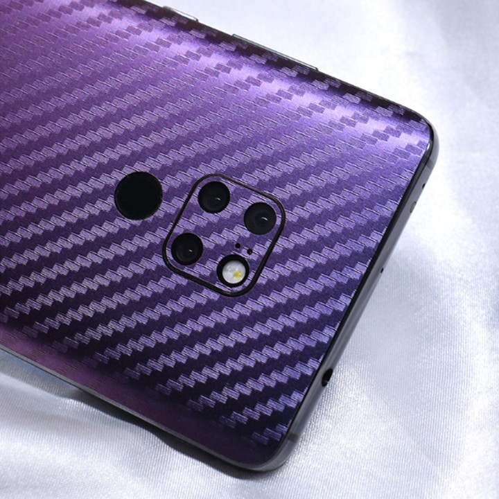 Dán Lưng Skin Vân Carbon fiber đổi màu Cho Huawei Mate 20 Pro