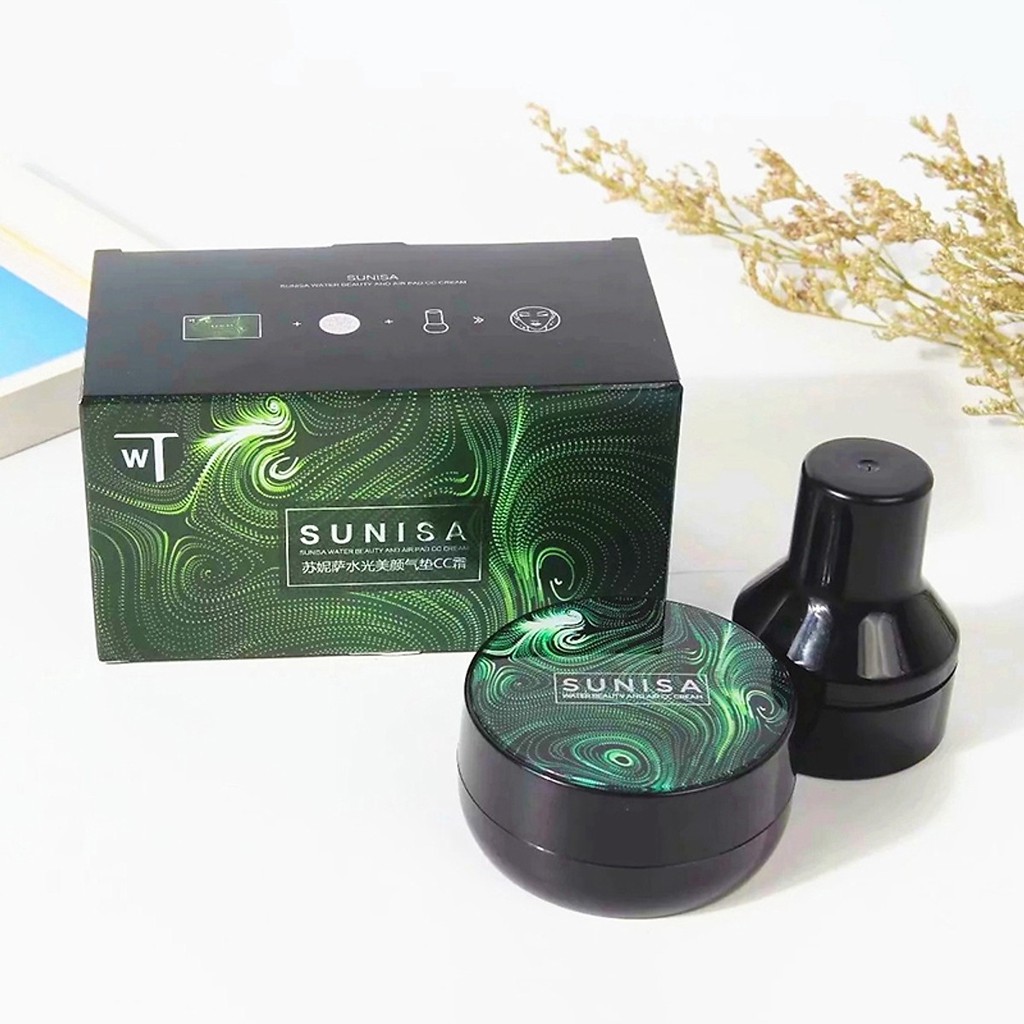 Phấn nước SUNISA Air Cushion CC Cream với mút tán hình nấm tiện lợi cho trang điểm | WebRaoVat - webraovat.net.vn