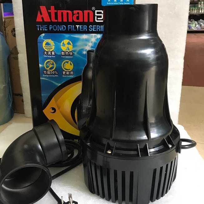Máy Bơm Tạt Hồ Cá Koi Atman HAS