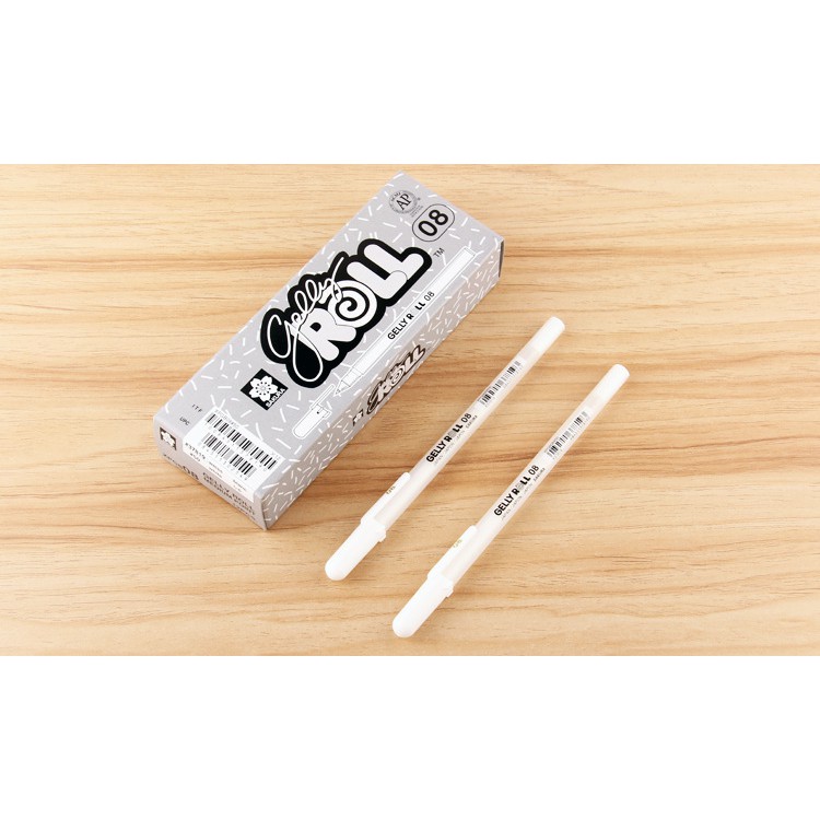 Bút gel trắng đi nét SAKURA Gelly Roll, đi nét mềm mượt