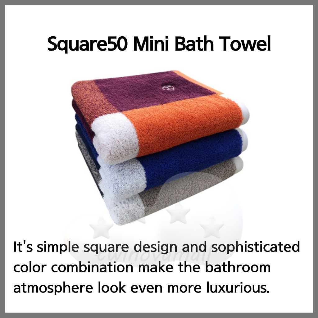 ▷twinovamall◁ [Songwol] Hotel Collection Square50 Mini Bath Towel Set(3p)