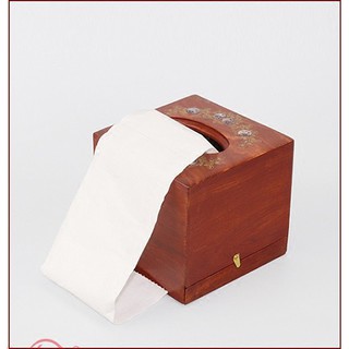 Hộp đựng giấy ăn gỗ vuông