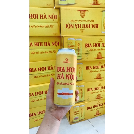 Bia Hơi Hà Nội Lon 500ml thùng 24lon