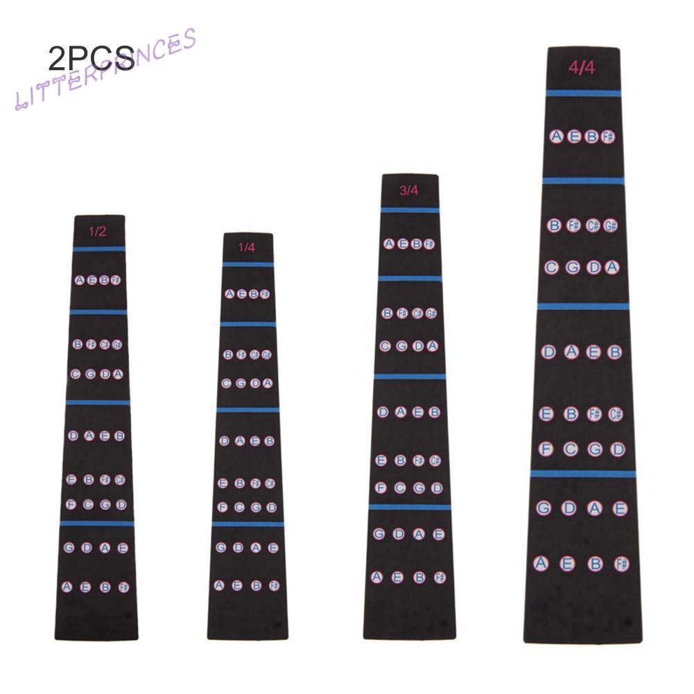 Litterprinces 2pcs Violin Finger Position Marker Tapes Fingerboard Fretboard Stickers