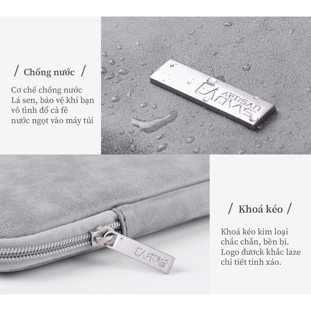 [ CHÍNH HÃNG ] Túi chống sốc Da cao cấp cho Macbook, Ultrabook, Laptop | BigBuy360 - bigbuy360.vn