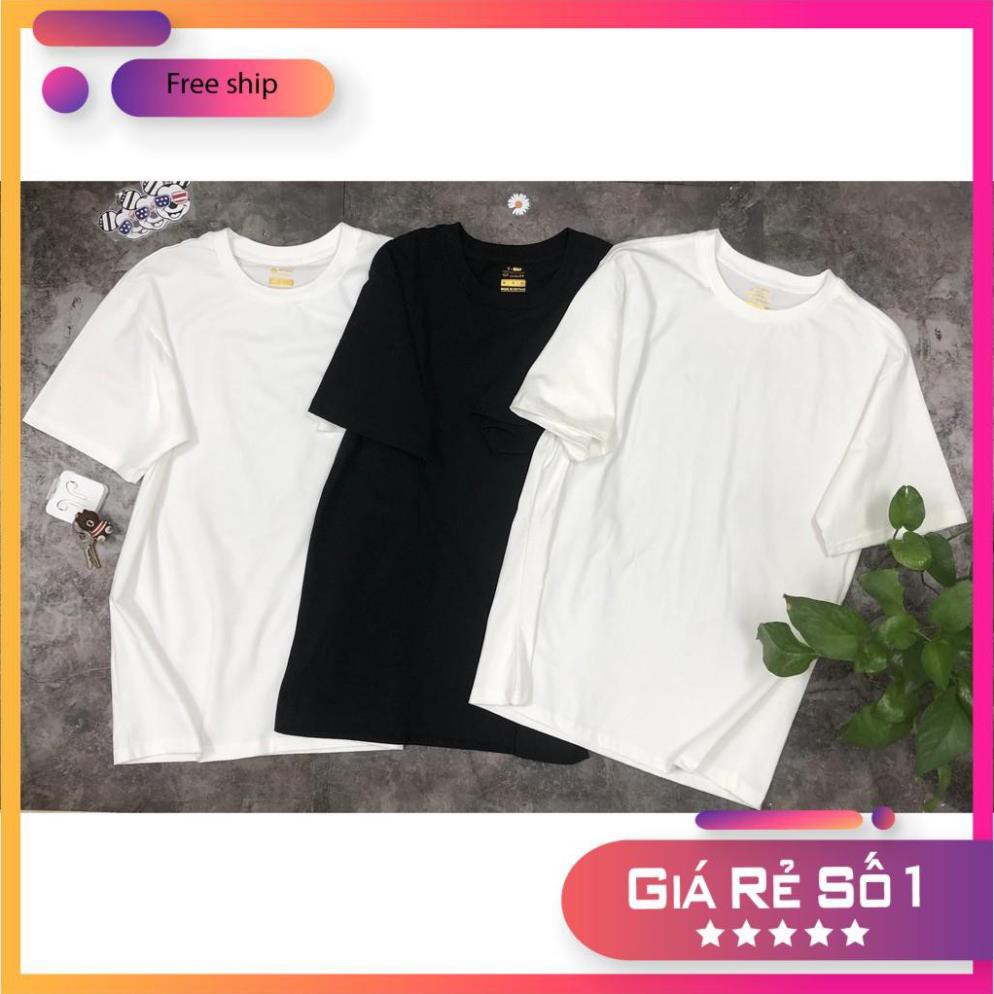 [HOT SALE] [GIẢM SẬP SÀN] Áo thun trơn trắng đen tay ngắn, báo mịn bao mát, áo thun unisex, áo thun nam nữ, áo big size