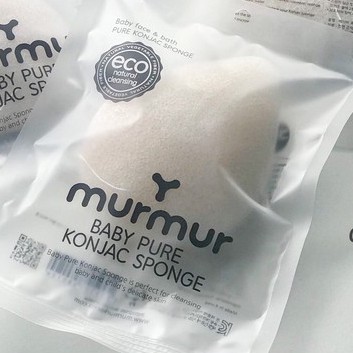 Bông Tắm Bọt Biển Organic Tạo Bọt Cho Bé Murmur Hàn Quốc - Chính Hãng