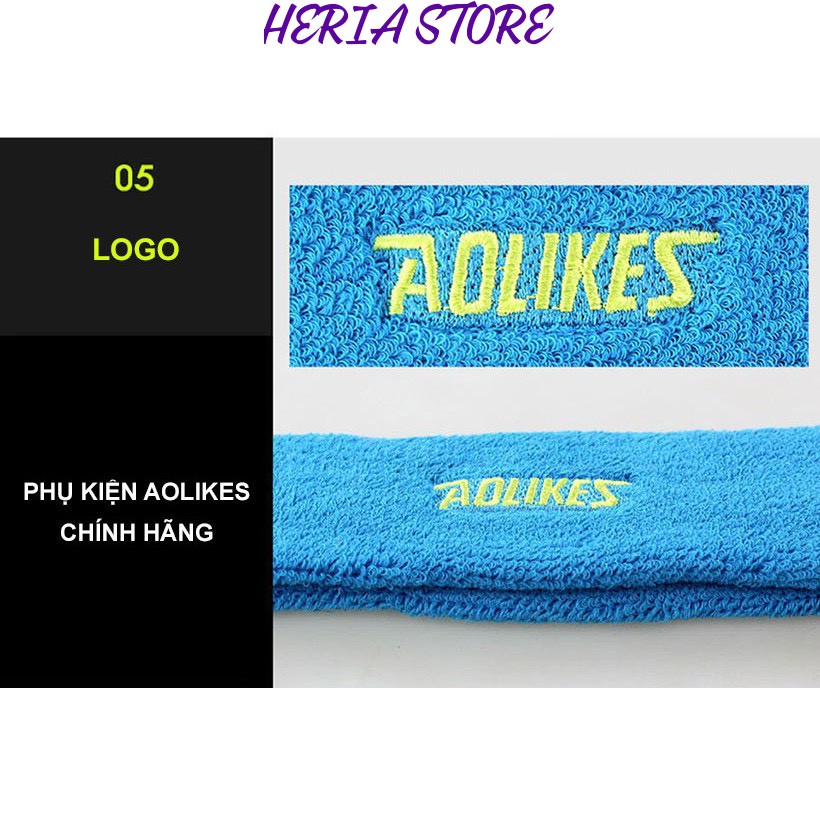 Băng đô headband thể thao, băng trán Aolikes tập Gym Yoga chạy bộ chặn mồ hôi Heria Store