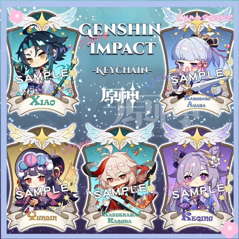 Anime Genshin Impact Character Tartaglia Scaramouche Albedo Zhongli Móc khóa trò chơi mới Hình acrylic Chìa khóa dễ thương CP Mặt dây chuyền Chìa khóa Quà tặng Giáng sinh