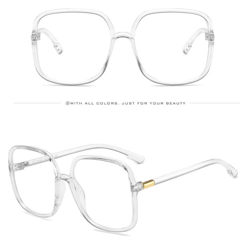 Mắt Kính Chống Bức Xạ Vuông Phong Cách Hàn Quốc Thời Trang Cho Nữ