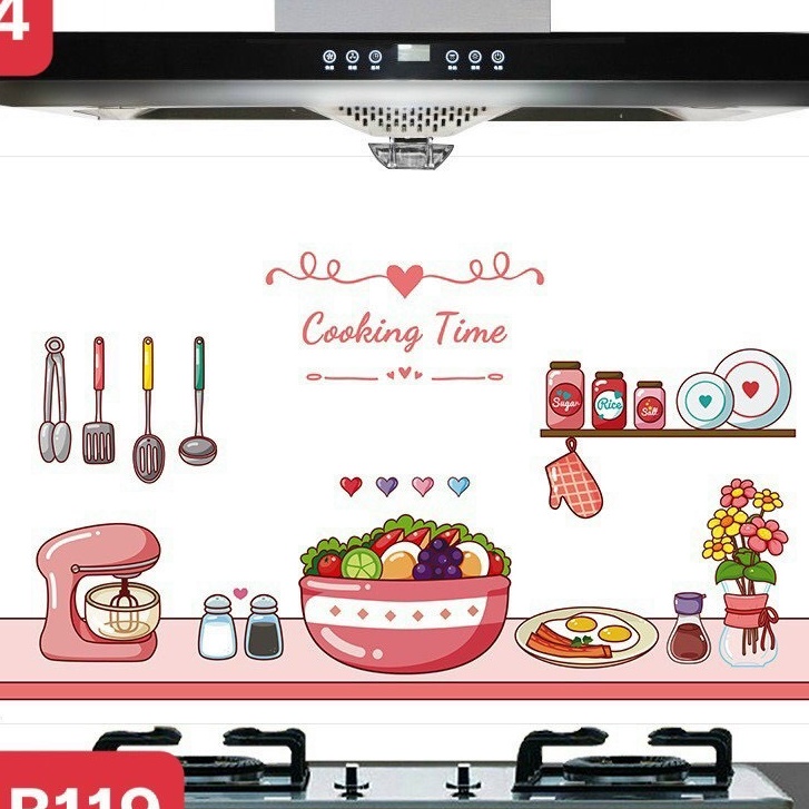 Miếng Giấy Dán Tường Nhà Bếp Cách Nhiệt Chống Dầu Mỡ, Chịu Nhiệt - Decal Dán Bếp Họa Tiết 3D (90x60cm) | BigBuy360 - bigbuy360.vn