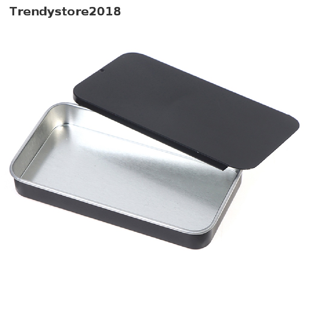 1 hộp đựng tiền xu bằng thiếc nhám có nắp trượt 2018