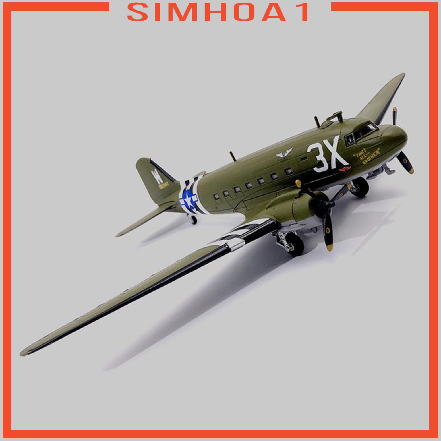 Mô Hình Máy Bay 75th Wwii C47 Tỉ Lệ 1 / 100