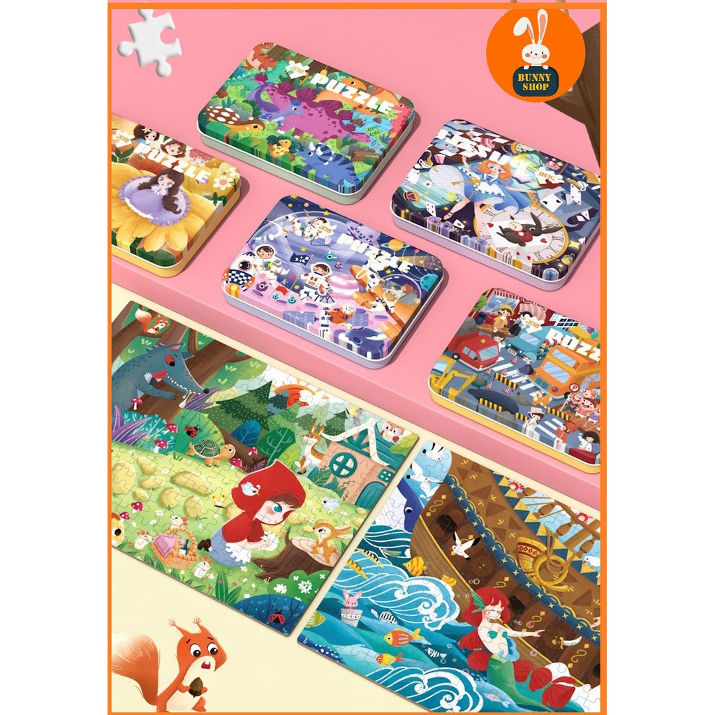 Bộ xếp hình super cartoon puzzle 208 chi tiết cho bé phát triển trí tuệ