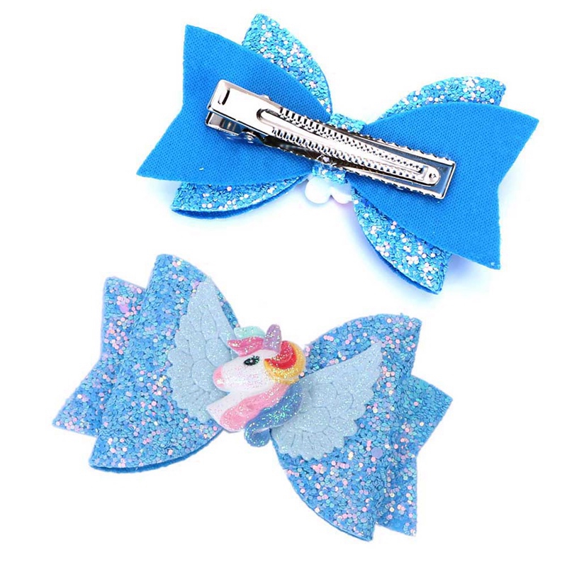 Kẹp tóc ngựa một sừng dễ thương cho bé