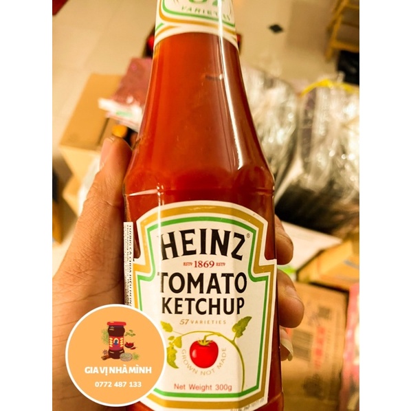 TƯƠNG CÀ HEINZ TOMATO KETCHUP CHAI THUỶ TINH 300GR