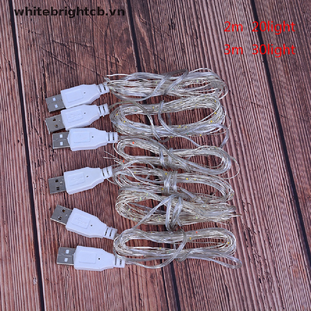 Dây Đèn Led Trang Trí 20 Bóng 3M 30Led Chiều Dài 2M