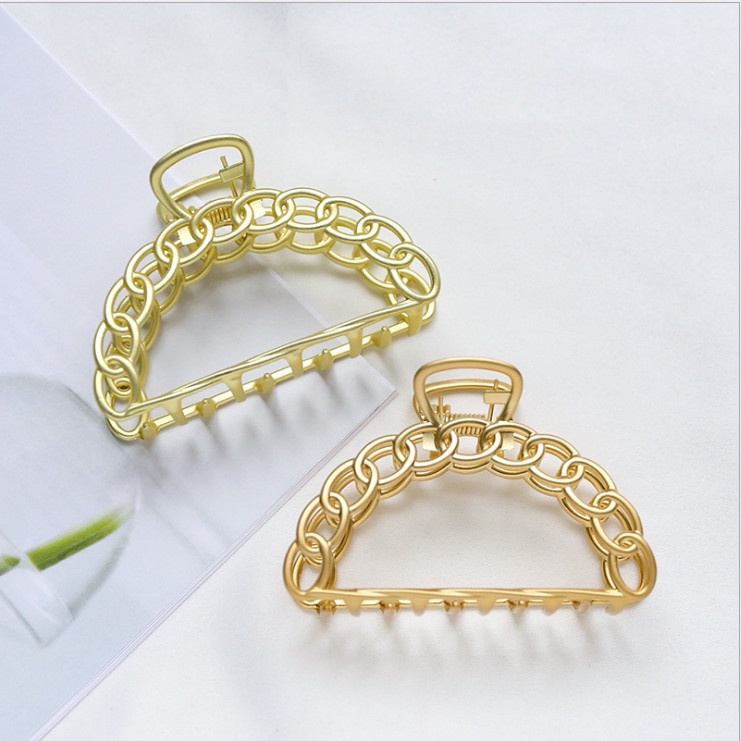 Kẹp tóc càng cua hàn quốc, kẹp kim loại chắc chắn, sang chảnh
