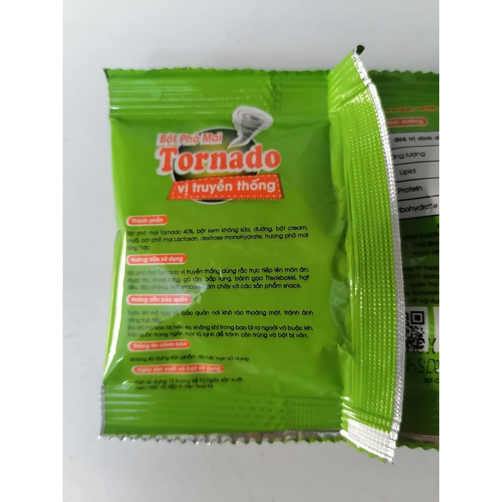 [30g] Bột phô mai lắc vị truyền thống Tornado [VN] TOMATO T&P Chesse taste powder classic (ttp-hk)