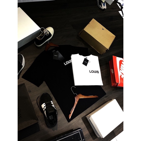 Áo Thun Cổ tròn Lv in chữ - Áo Phông nam Lv tay ngắn mùa hè thời trang 2022 thun cotton co giản 4 chiều