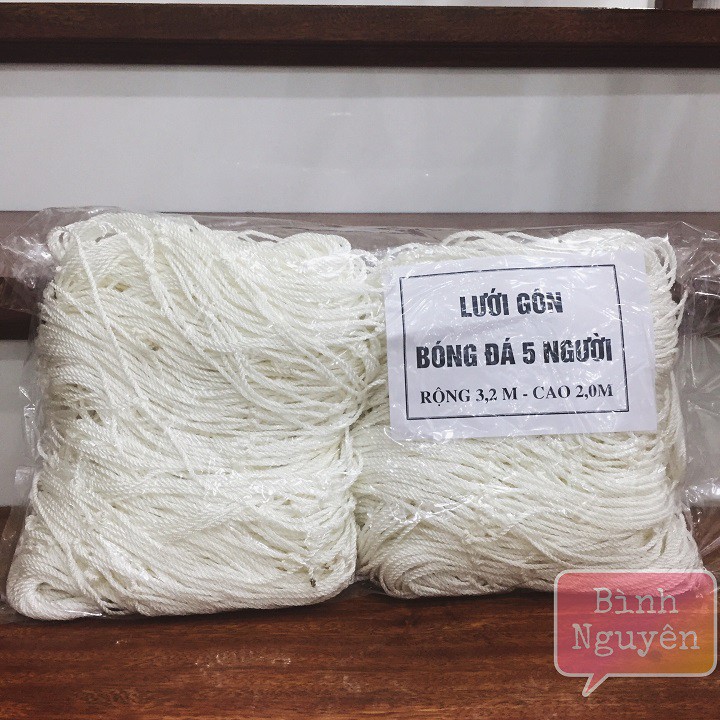 Lưới gôn bóng đá 5 người rộng 3.2m cao 2m Chất liệu DÙ bền bỉ (1 bộ 2 gôn) Lưới cầu môn khung thành bóng đá