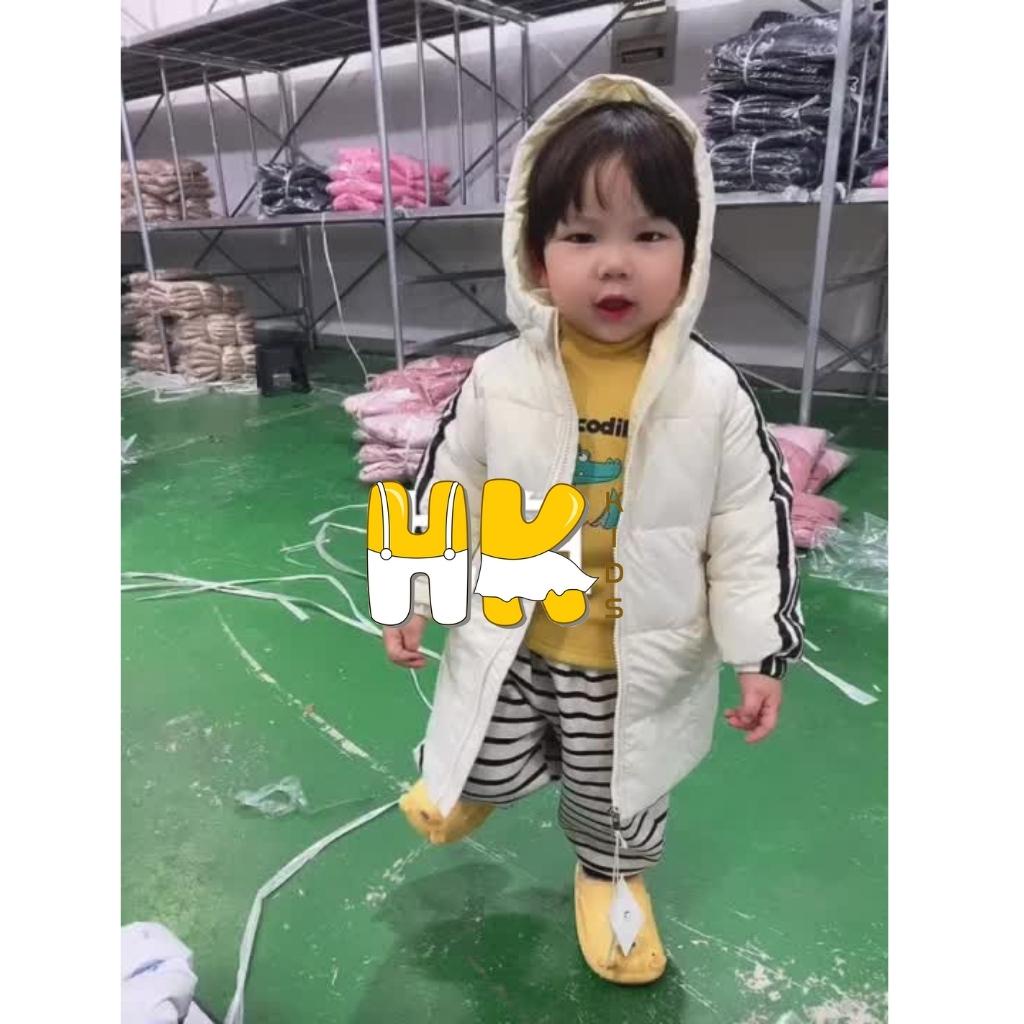 Áo khoác lông vũ cho bé từ 1 đến 8 tuổi, áo phao dáng dài siêu nhẹ cho bé trai và gái - HK KIDS (mã 78197)