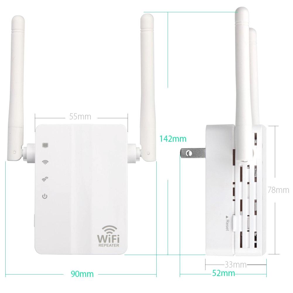 Bộ mở rộng phạm vi không dây-N tốc độ 300Mbps Bộ định tuyến mạng tăng cường tín hiệu WiFi lặp lại