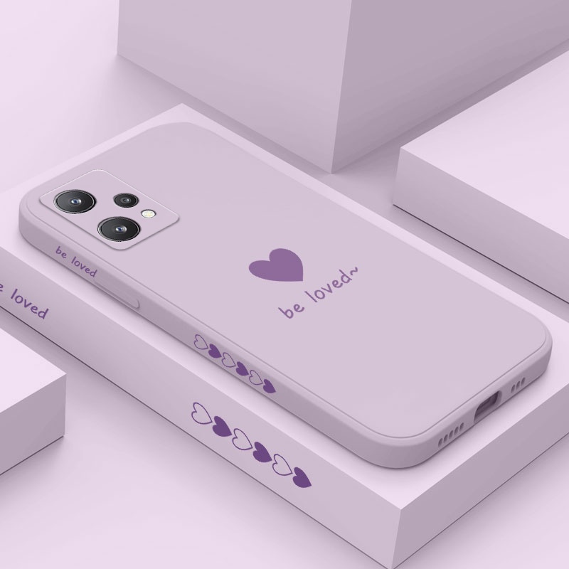 Ốp Điện Thoại Silicone Dẻo In Họa Tiết Trái Tim Đơn Giản Cho Realme 9 9i Pro Plus 4G 5G