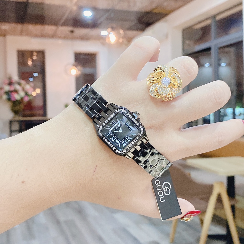 Đồng hồ nữ Guou dây kim loại bản mới, hàng full box, chống nước chống xước, bảo hành 12 tháng | BigBuy360 - bigbuy360.vn