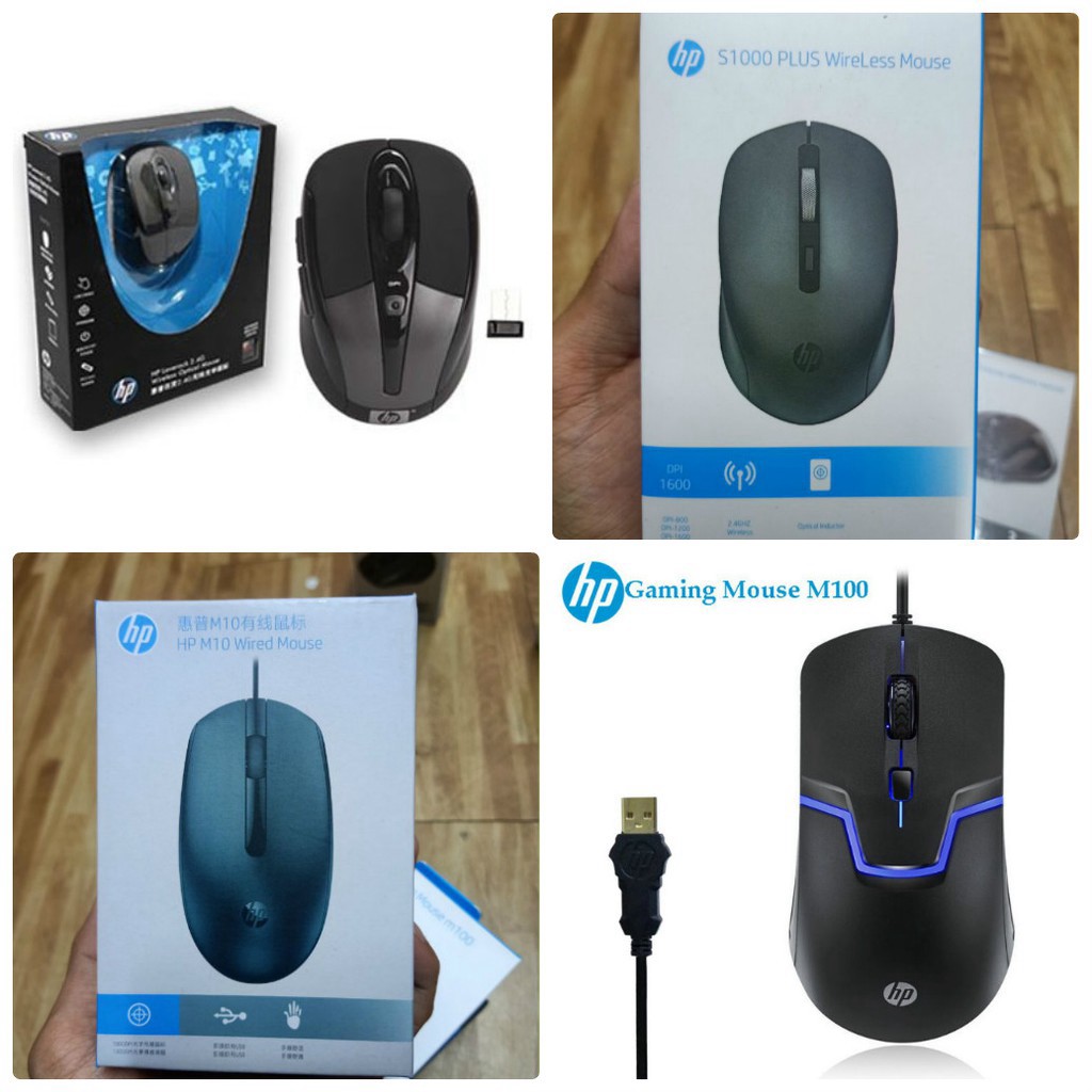 CHUỘT KHÔNG DÂY HP LAVEROCK 2.4G - S1000 PLUS - M10 (CÓ DÂY) CAO CẤP