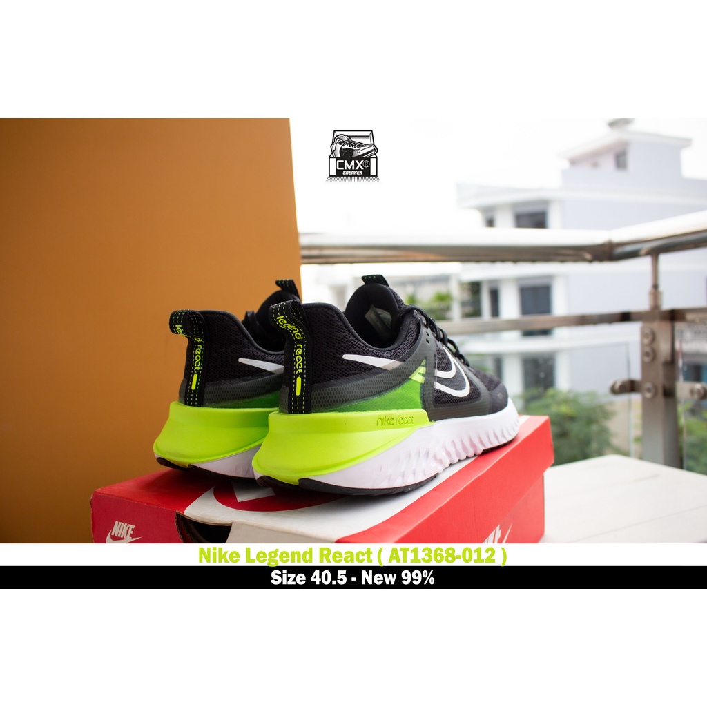 [ HÀNG CHÍNH HÃNG ] GIày Nike Legend React 2 Black/White Volt Noir ( AT1368-012 ) - HÀNG CHÍNH HÃNG 100%