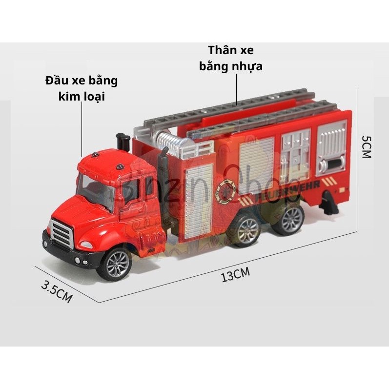 Combo xe cứu hỏa tỉ lệ 1:64