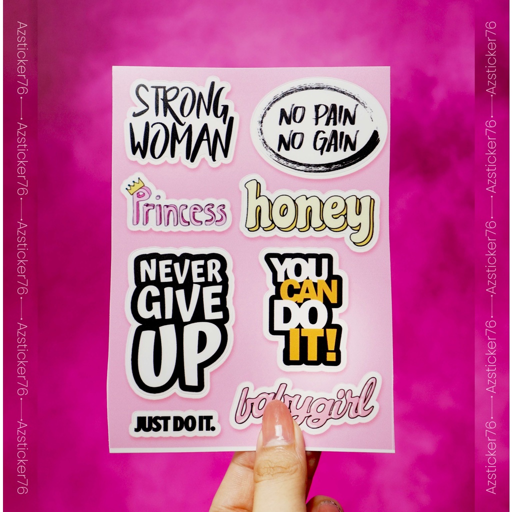 Hình dán sticker cute Dán nón bảo hiểm chống thấm nước cắt sẵn