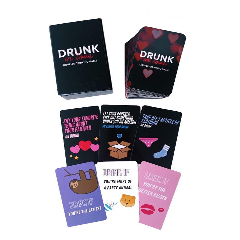 Bộ Thẻ Bài Trò Chơi Drunk Vui Nhộn Cho Cặp Đôi