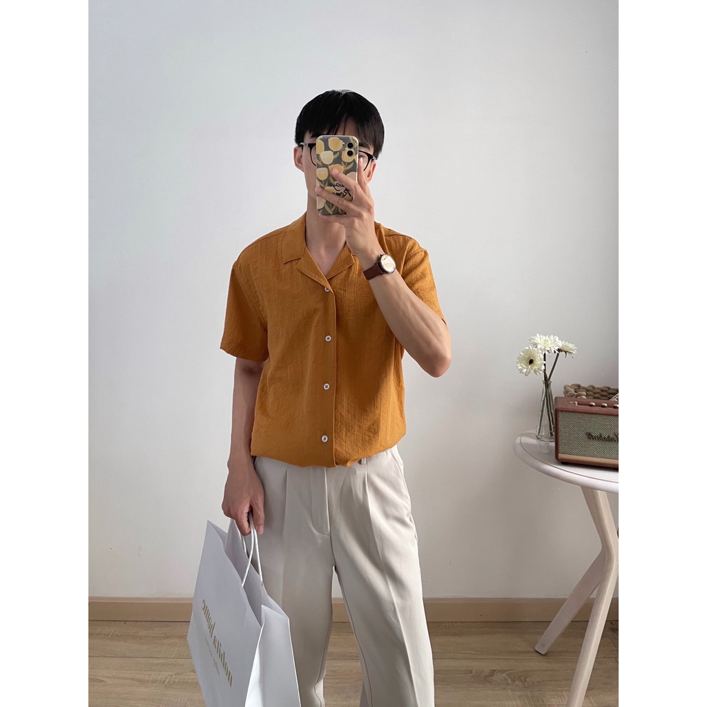 NOBITA HOME - SƠ MI TAY NGẮN VẢI LINEN BRAINTREE