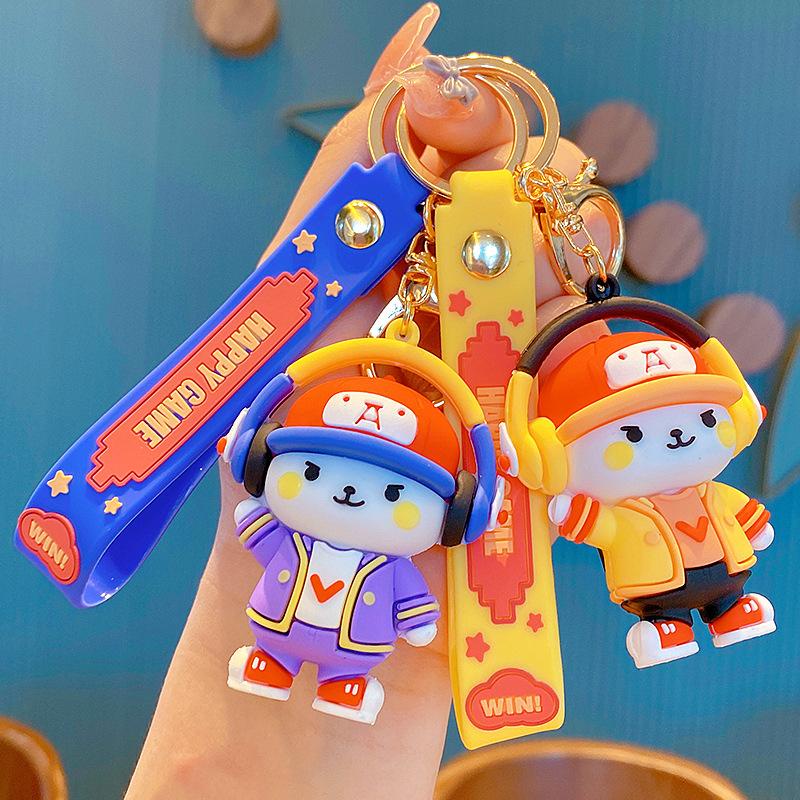 Móc Khoá Gấu HipHop Dễ Thương Đáng Yêu Phụ Kiện Túi Xách, Balo, Cặp Xách Cute 02MKG-MInkey