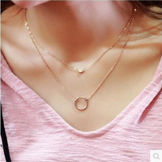 Dây chuyền 2 tầng titan không đen tt 2354