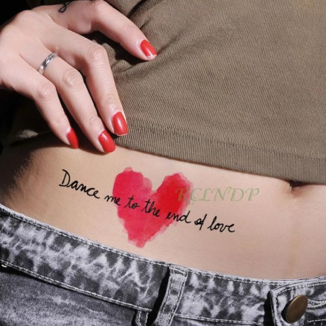 Hình xăm tatoo trái tim chữ H07. Xăm dán tatoo mini tạm thời, size &lt;10x6cm