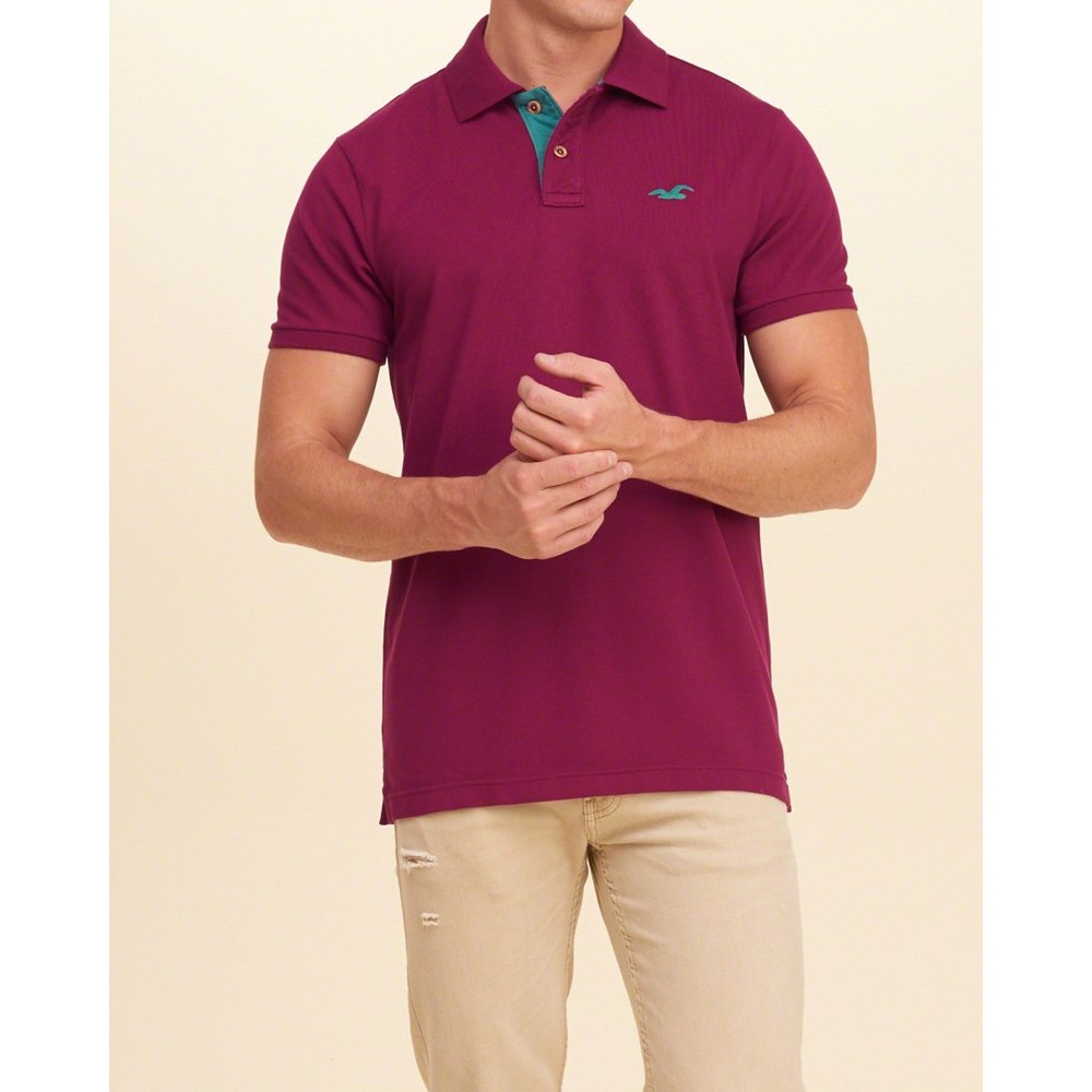Áo thun nam Hollister HCO-P159 Stretch Pique Polo
