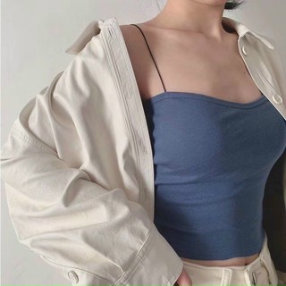 Áo 2 dây đúc su mềm mịn chất mát