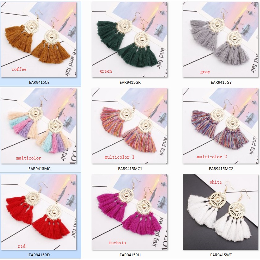 Khuyên Tai Tua Rua Hình Hoa Hướng Dương