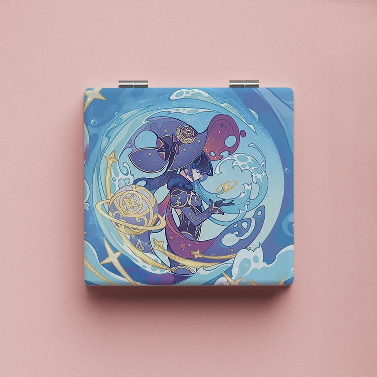 Gương Trang Điểm Hóa Trang Xiao Venti Kazuha Hai Mặt Thiết Kế Nhỏ Gọn Bỏ Túi