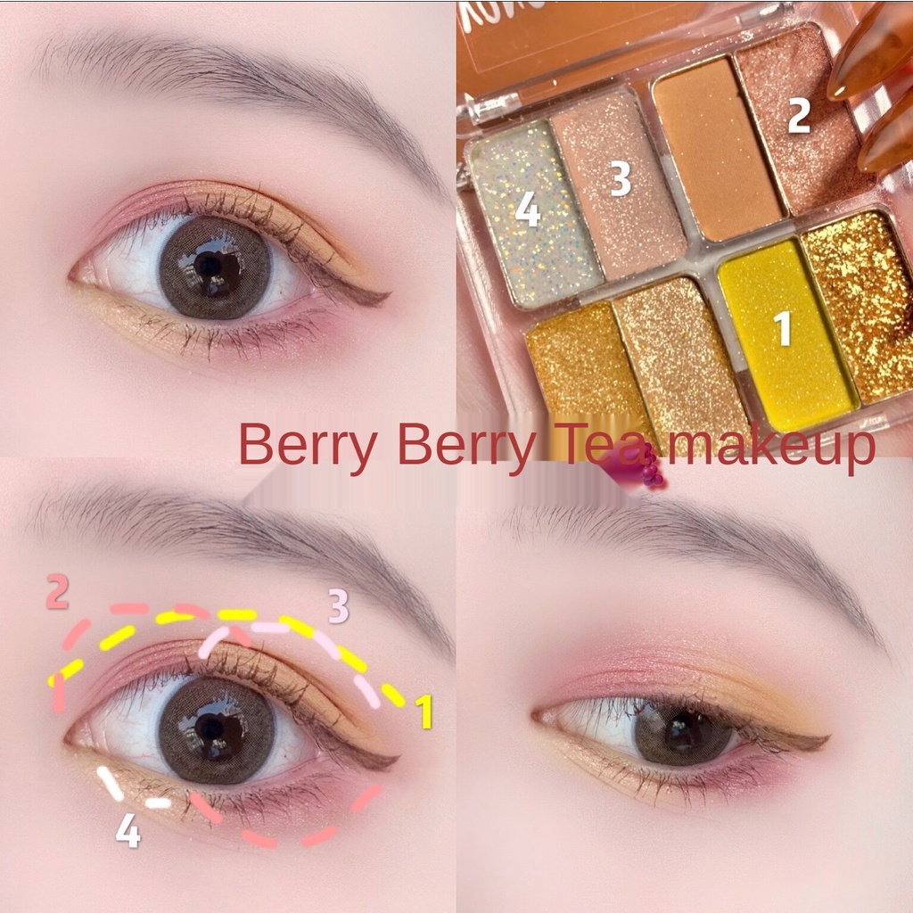 (Hàng Mới Về) Bảng Phấn Mắt 8 Màu Sắc Hiệu Ứng Lì / Ánh Nhũ Ngọc Trai Mini | BigBuy360 - bigbuy360.vn