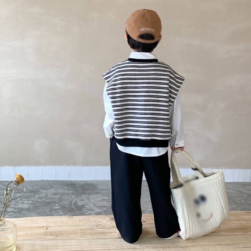 Quần Ống Rộng Lưng Thun Phối Túi Dành Cho Bé 3-8 Tuổi