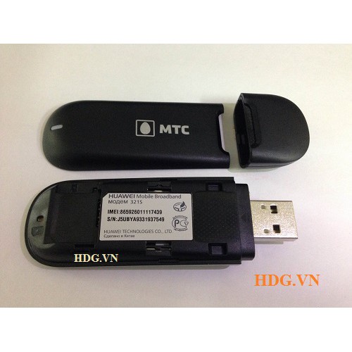 USB 3G HUAWEI 321S dùng đa mạng, tốc độ 14.4 Mbps