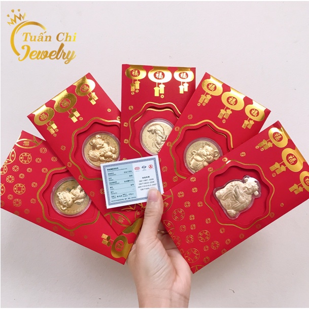 LOẠI 1- ẢNH THẬT Bao Lì Xì Thần Tài Mạ Vàng May Mắn, Lì Xì Tết Nhâm Dần 2022 Hình Hổ Mẫu Mới Nhất- Sỉ Giá Tại Xưởng