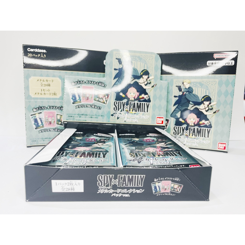 Spy x Family, Bộ thẻ sưu tập nhân vật, BANDAI, Gói thẻ Ánh kim, 1 gói/2 thẻ