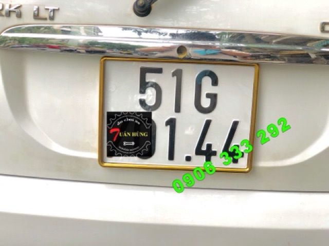 Khung biển số [HÀNG XỊN] inox gắn xe Ô TÔ | BigBuy360 - bigbuy360.vn