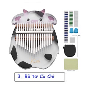 Đàn kalimba 17 phím pha lê nguyên khối Kimi GECKO000023